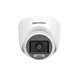 CAMARA TURRET PLASTICA LENTE FIJO AUDIO DOBLE LUZ 3K LENTE 2.8 MM IR HASTA 20M ILUMINADOR LUZ BLANCA 20M PARA INTERIORES DS-2CE76K0T-LPFS