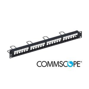 HERRAJE LISO 24 PUERTOS 19" CAT 6A/7A 1RU C/BARRA